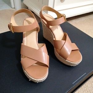 Michael Kors nude wedges, size 9